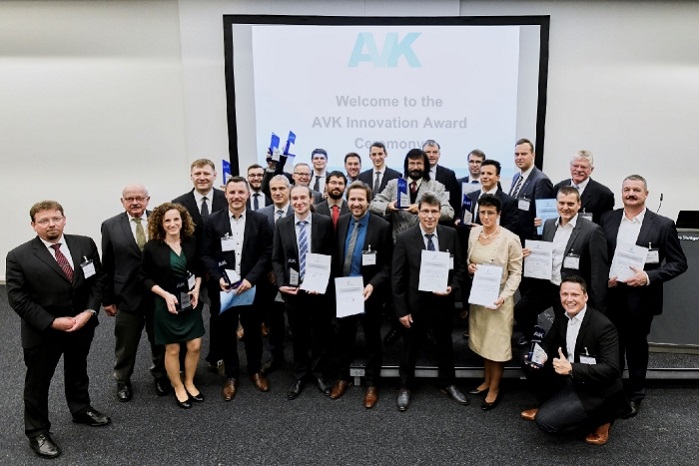 At last week’s 4th ICC, AVK presented trophies to the winners of its 2018 Innovation Awards. © AVK